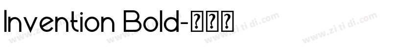 Invention Bold字体转换